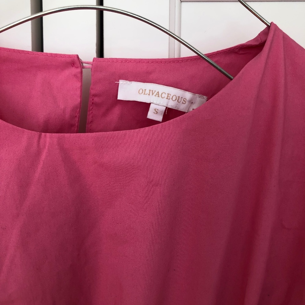 Olivaceous, Pink Dress